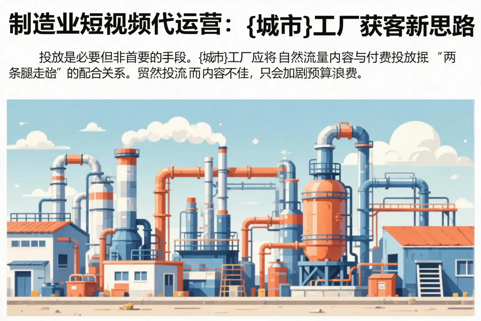 制造业短视频代运营:沙雅工厂获客新思路